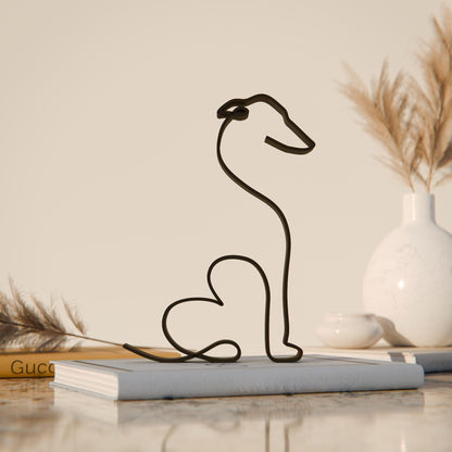 Greyhound Dog 10 - Line Art Figure