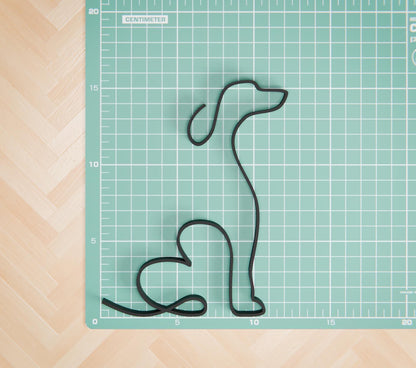 Dachshund Dog 17 - Line Art Figure
