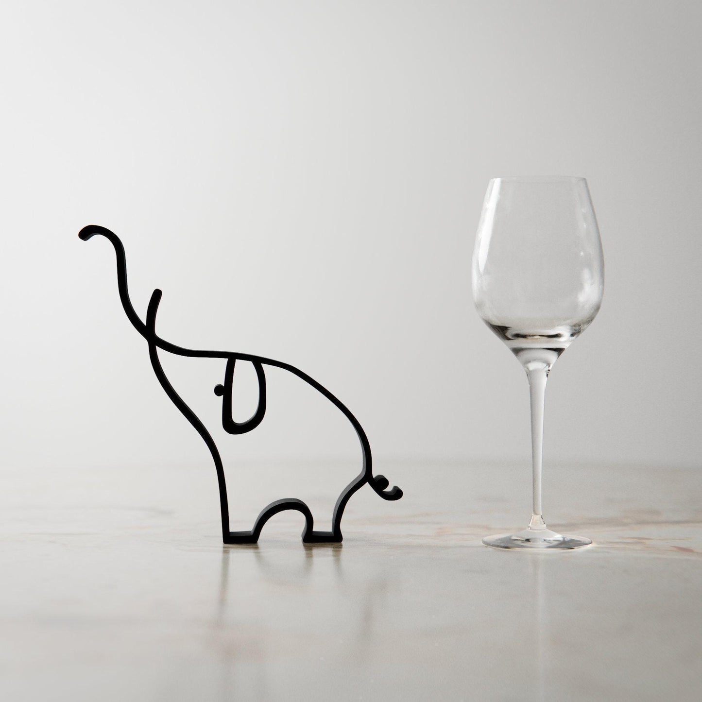 Picasso's Elephant - Line Art Figure