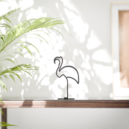 Picasso's Flamingo - Line Art Figure