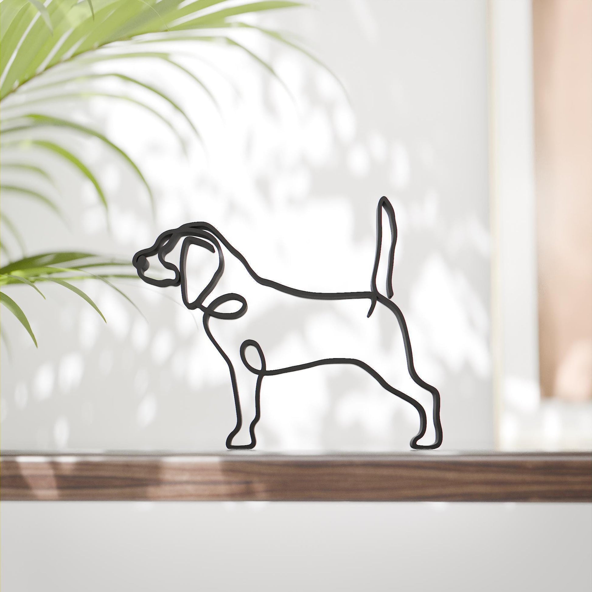 Beagle Dog 81 - Line Art Figure