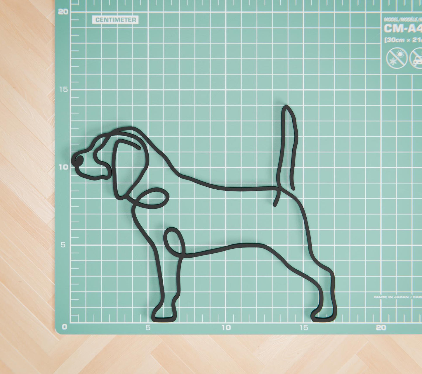 Beagle Dog 81 - Line Art Figure