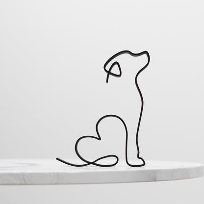 Retriever Dog 02 - Line Art Figure