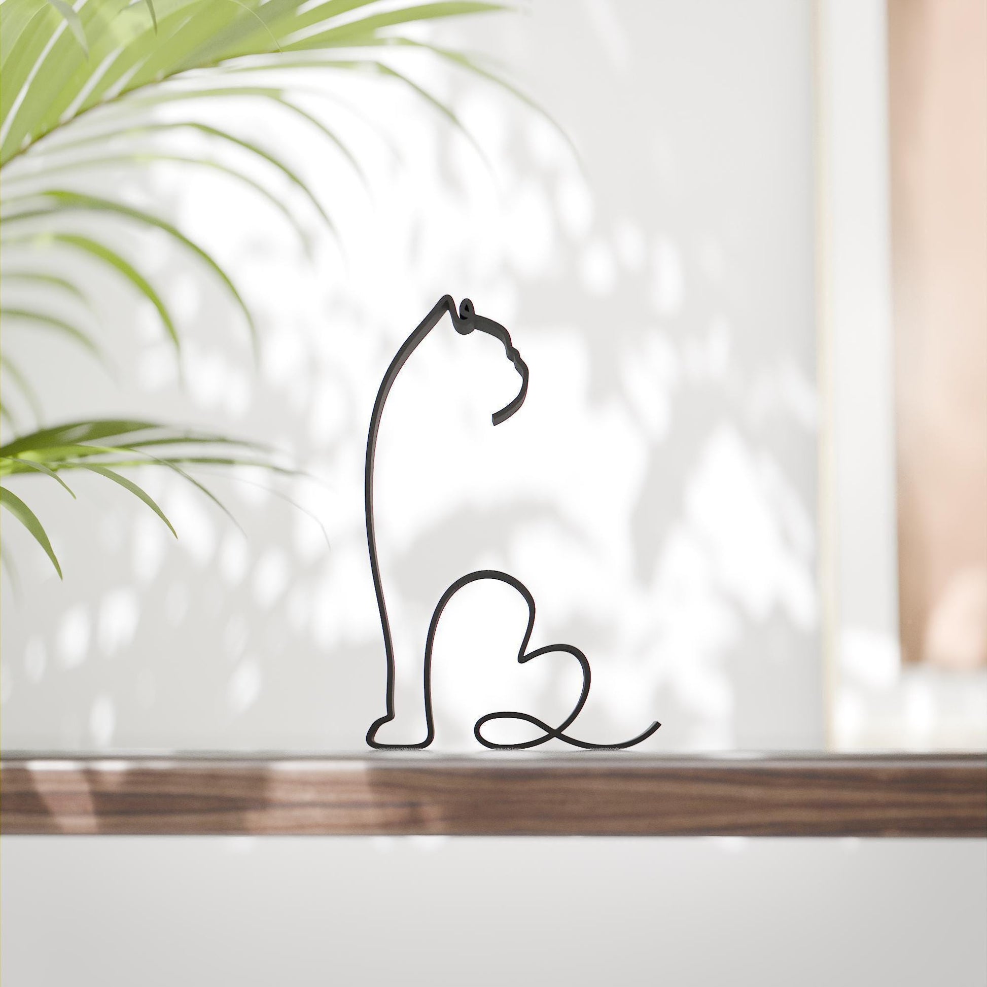 Exotic Shorthair Cat 07 - Line Art Figure