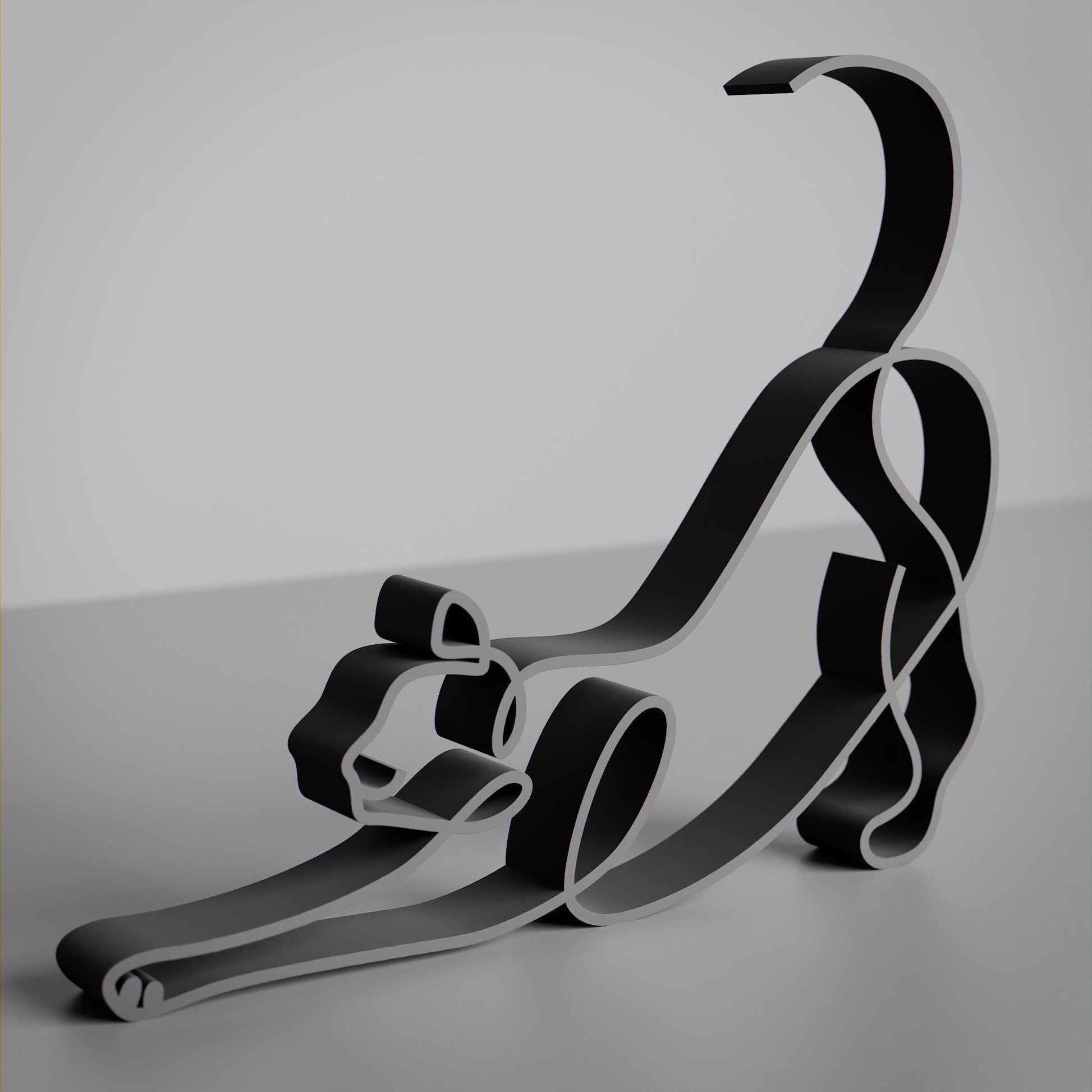 Cat 12 - Line Art Figure