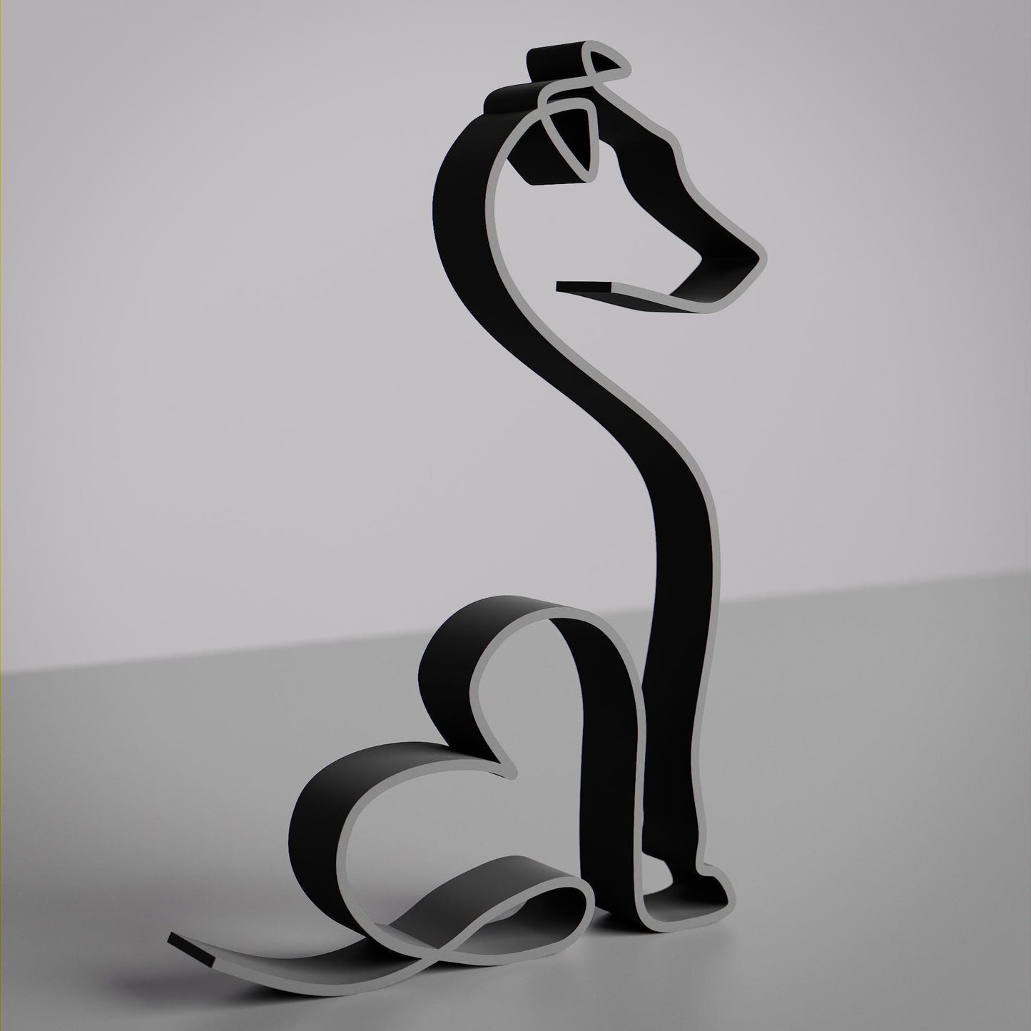 Jack Russell Terrier Dog 37 - Line Art Figure