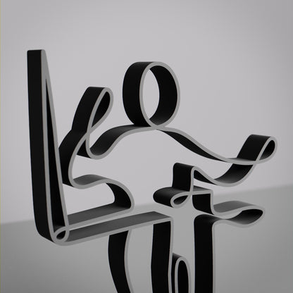 Theremin Player - Customized Line Art Figure