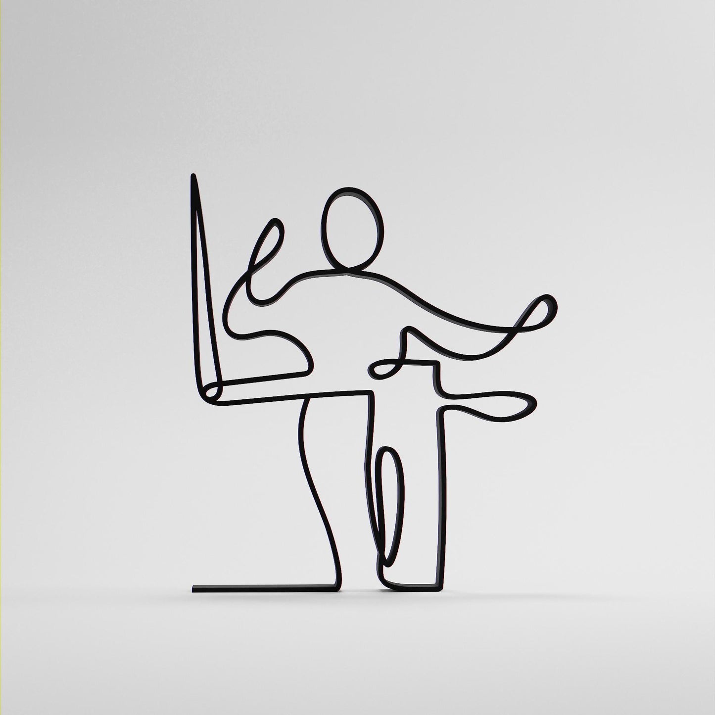 Theremin Player - Customized Line Art Figure