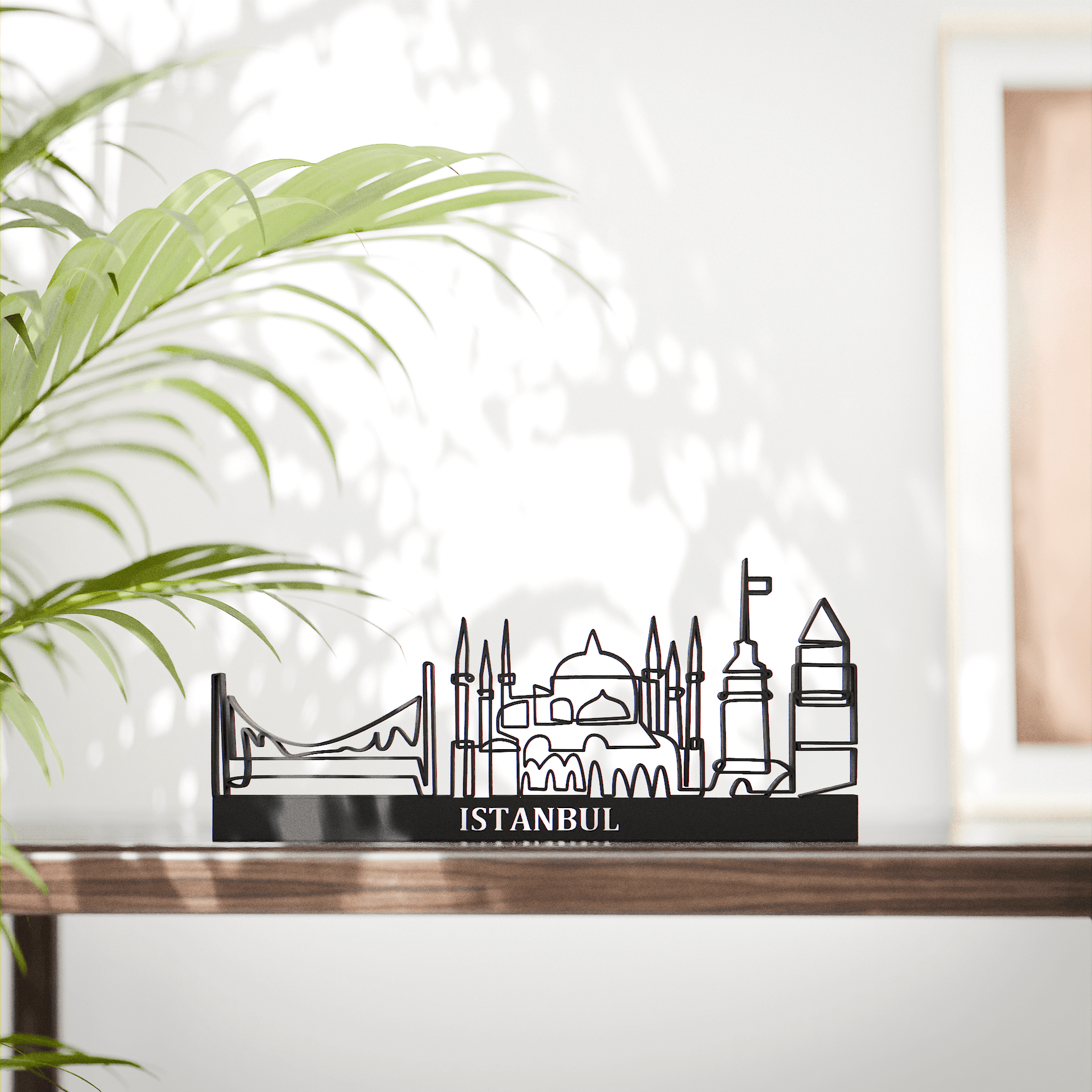 Anatolian Gift BoxIstanbul Cityscape - Line Art Figure