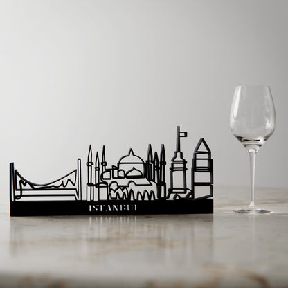Anatolian Gift BoxIstanbul Cityscape - Line Art Figure