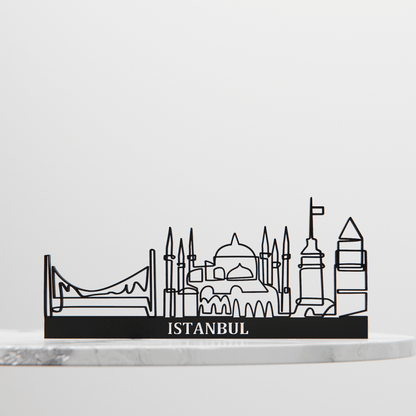 Anatolian Gift BoxIstanbul Cityscape - Line Art Figure