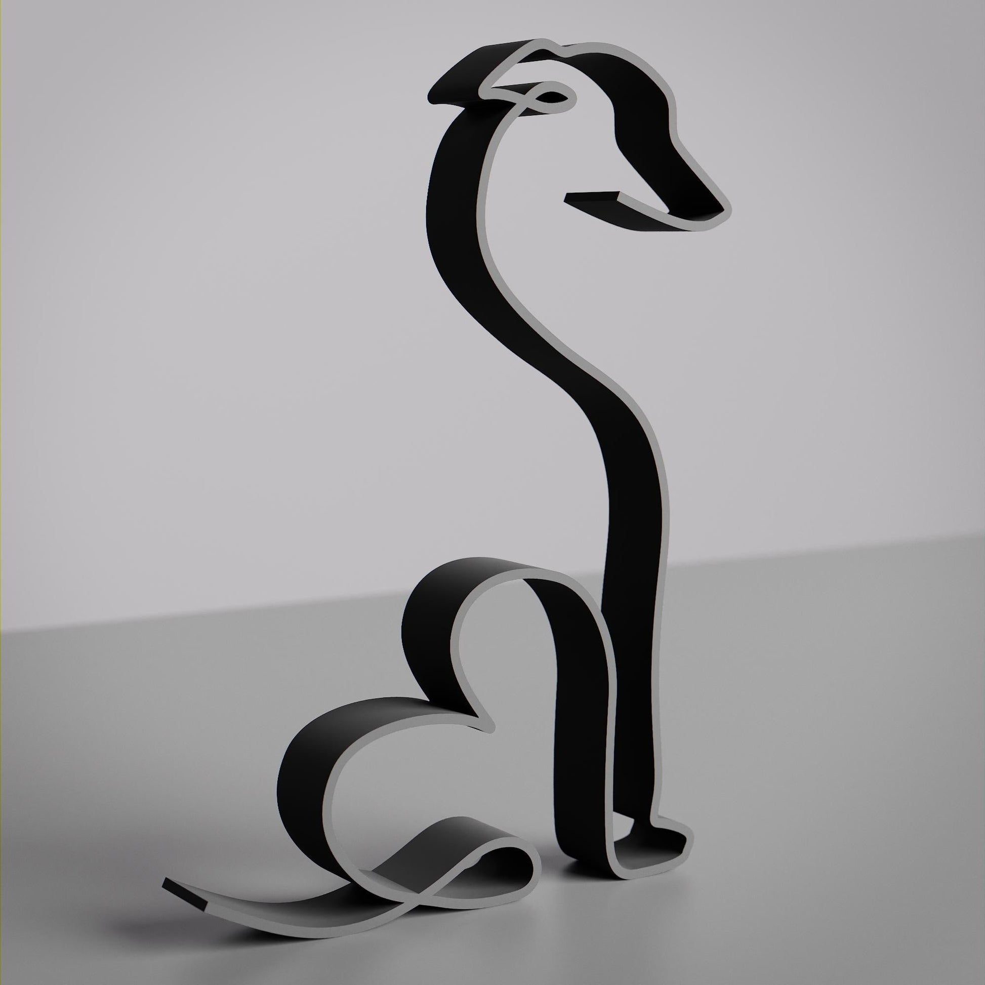 Anatolian Gift BoxItalian Greyhound Dog 32 - Line Art Figure