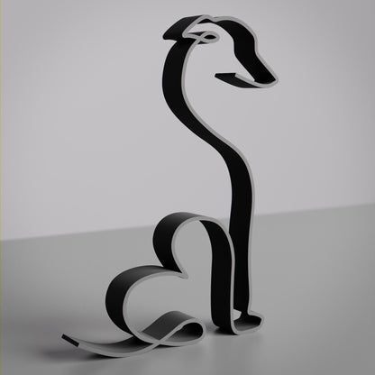 Anatolian Gift BoxItalian Greyhound Dog 32 - Line Art Figure