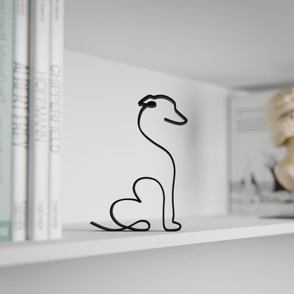 Anatolian Gift BoxItalian Greyhound Dog 32 - Line Art Figure