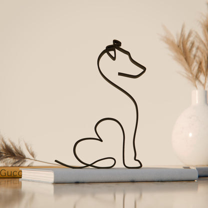 Anatolian Gift BoxJack Russell Terrier Dog 37 - Line Art Figure