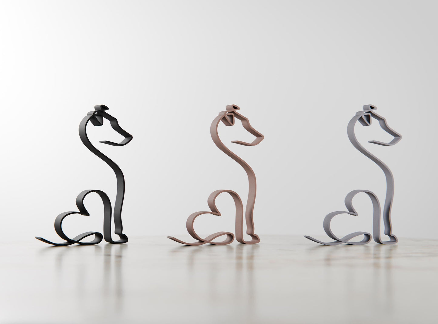 Anatolian Gift BoxJack Russell Terrier Dog 37 - Line Art Figure