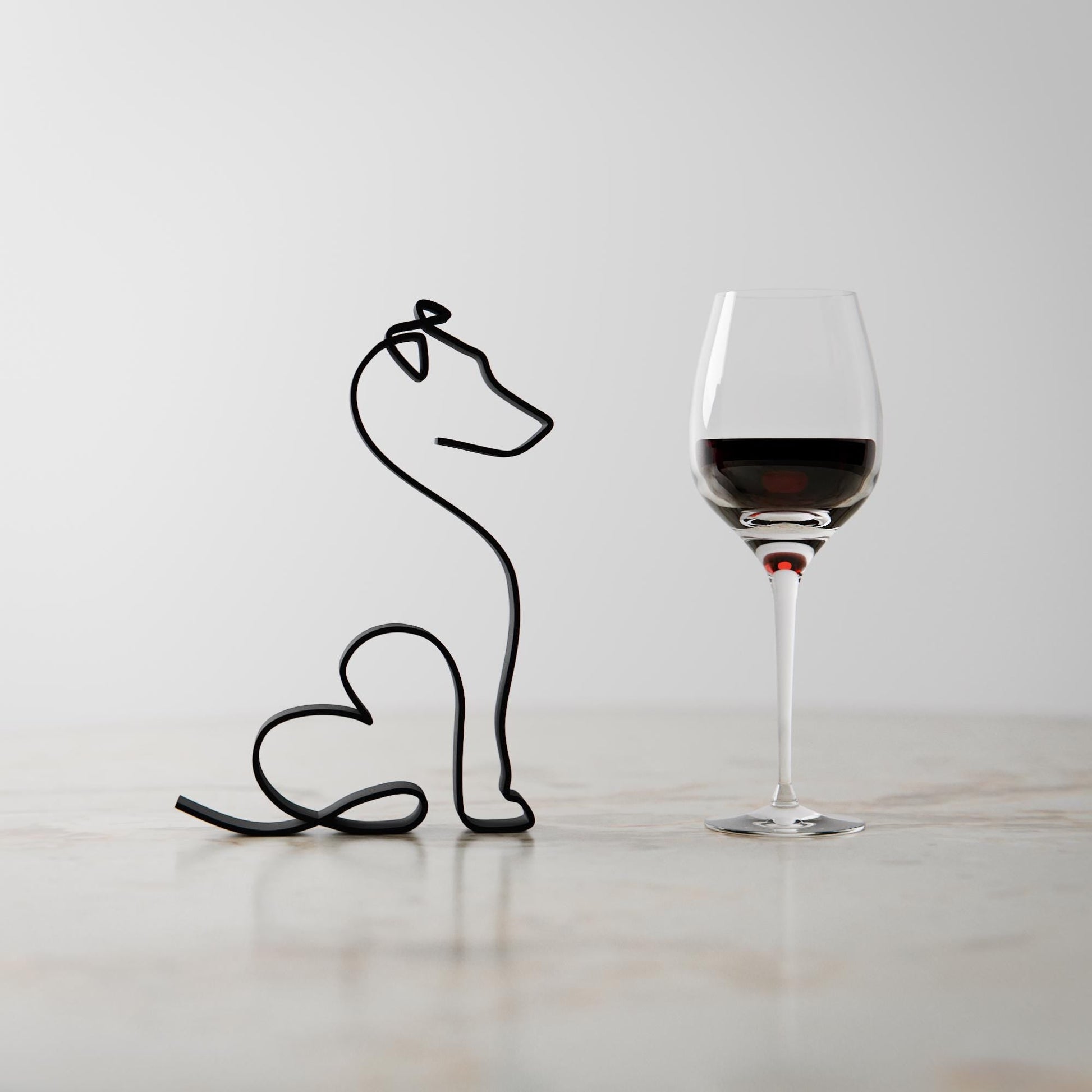 Anatolian Gift BoxJack Russell Terrier Dog 37 - Line Art Figure