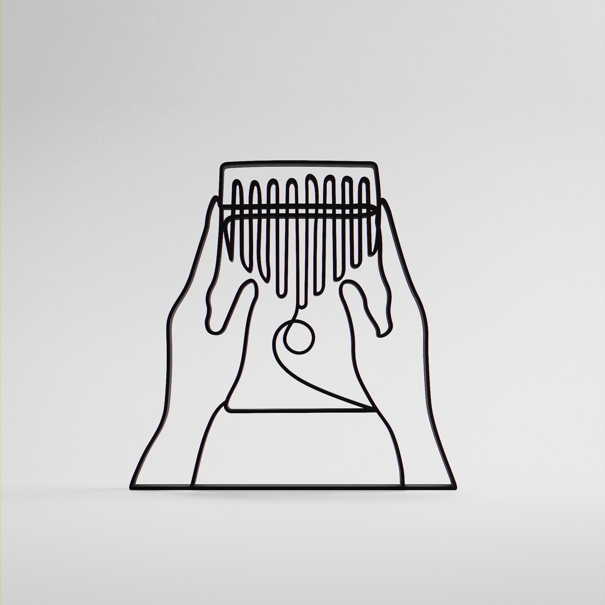 Anatolian Gift BoxKalimba Player - Customized Line Art Figure
