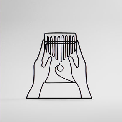 Anatolian Gift BoxKalimba Player - Customized Line Art Figure