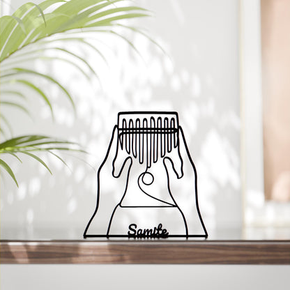 Anatolian Gift BoxKalimba Player - Customized Line Art Figure