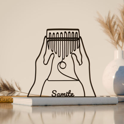 Anatolian Gift BoxKalimba Player - Customized Line Art Figure