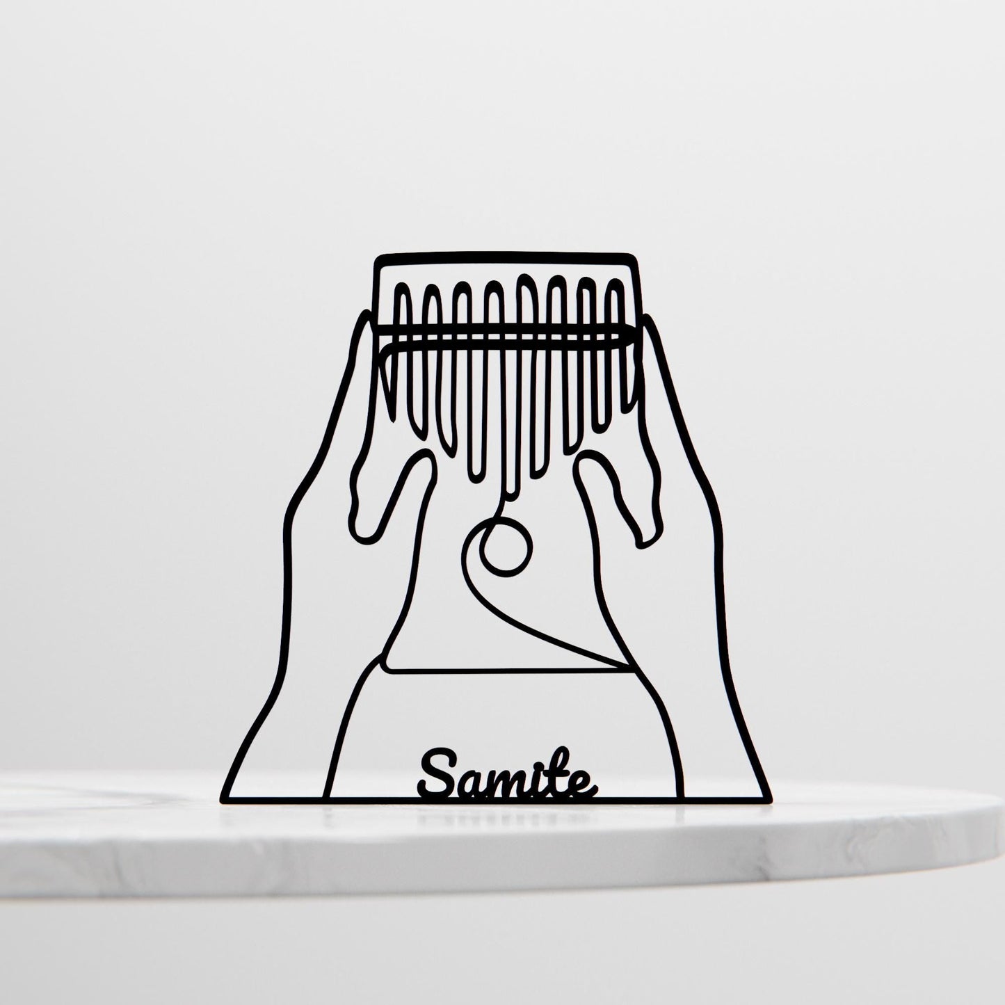 Anatolian Gift BoxKalimba Player - Customized Line Art Figure