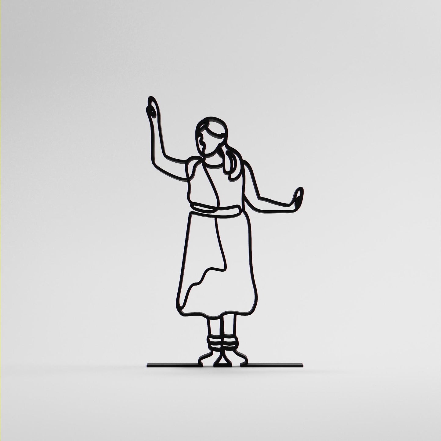 Anatolian Gift BoxKathak Dancer - Line Art Figure