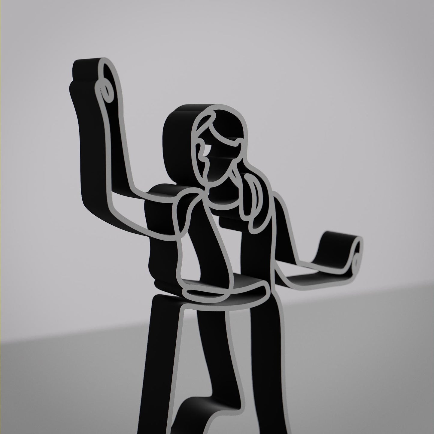 Anatolian Gift BoxKathak Dancer - Line Art Figure