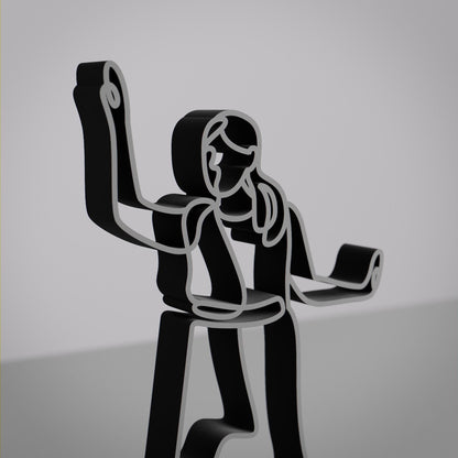 Anatolian Gift BoxKathak Dancer - Line Art Figure