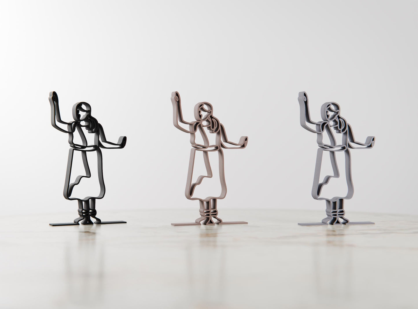 Anatolian Gift BoxKathak Dancer - Line Art Figure