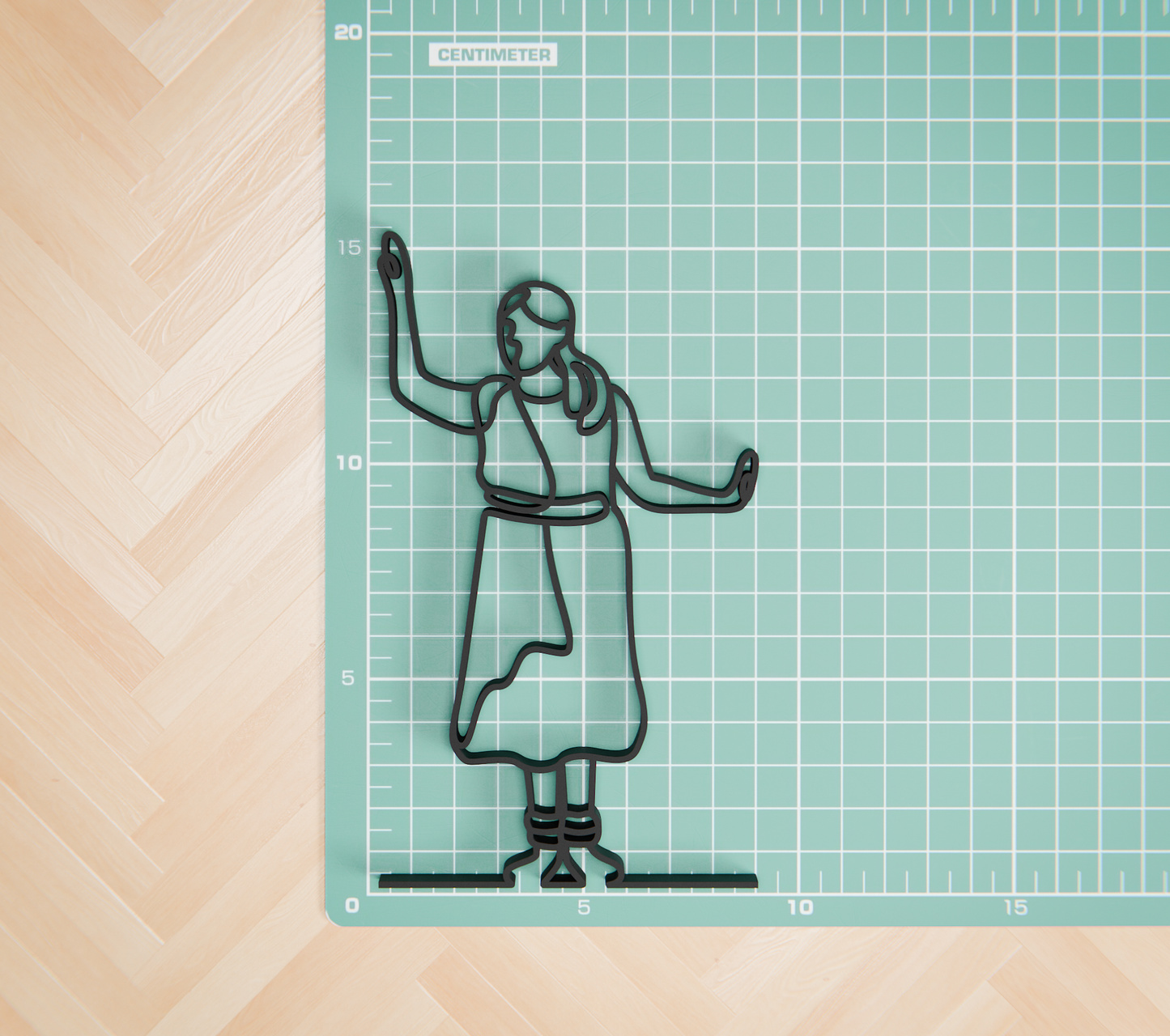 Kathak Dancer - Line Art Figure