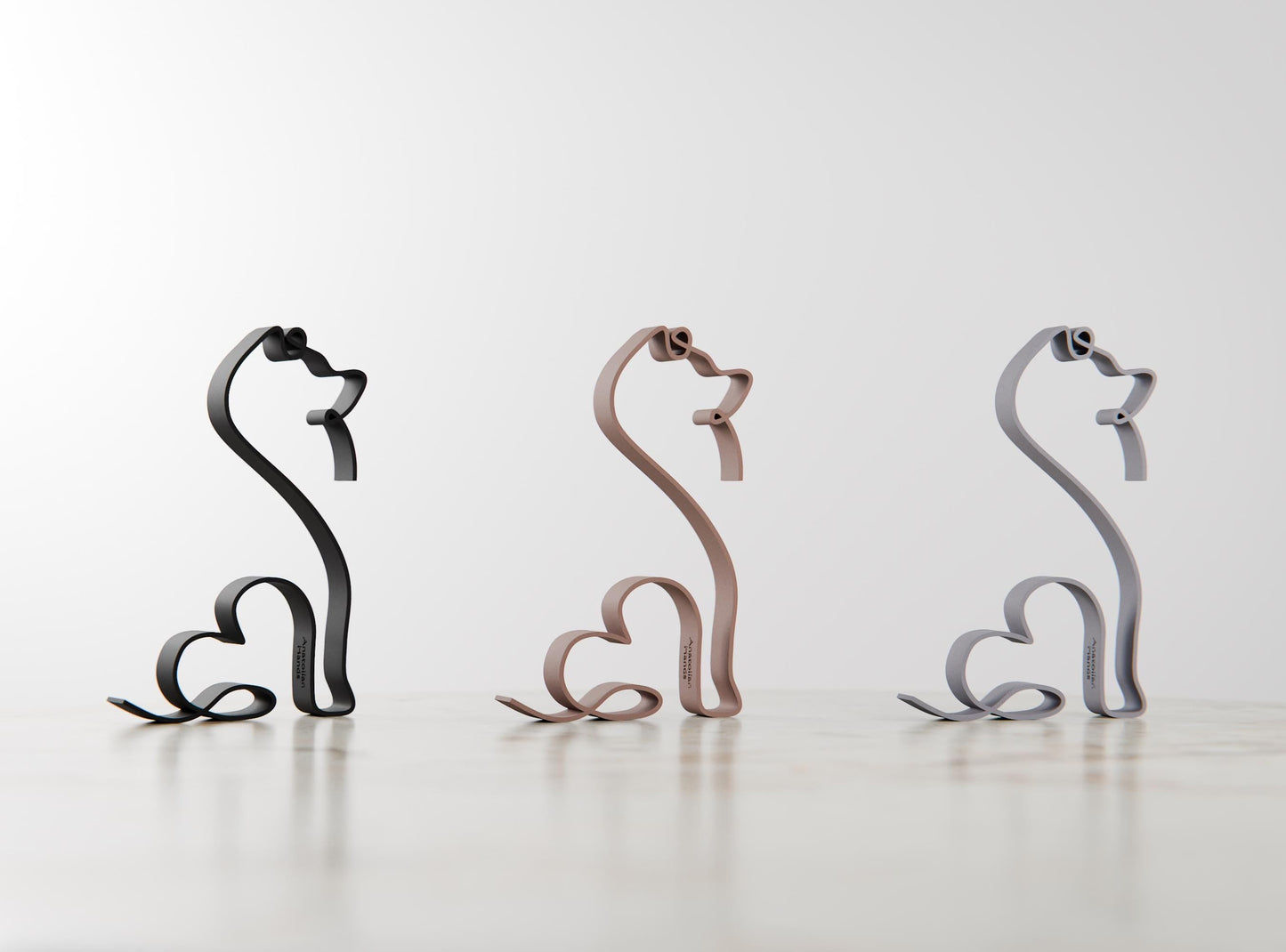 Anatolian Gift BoxKeeshond Dog 05 - Line Art Figure