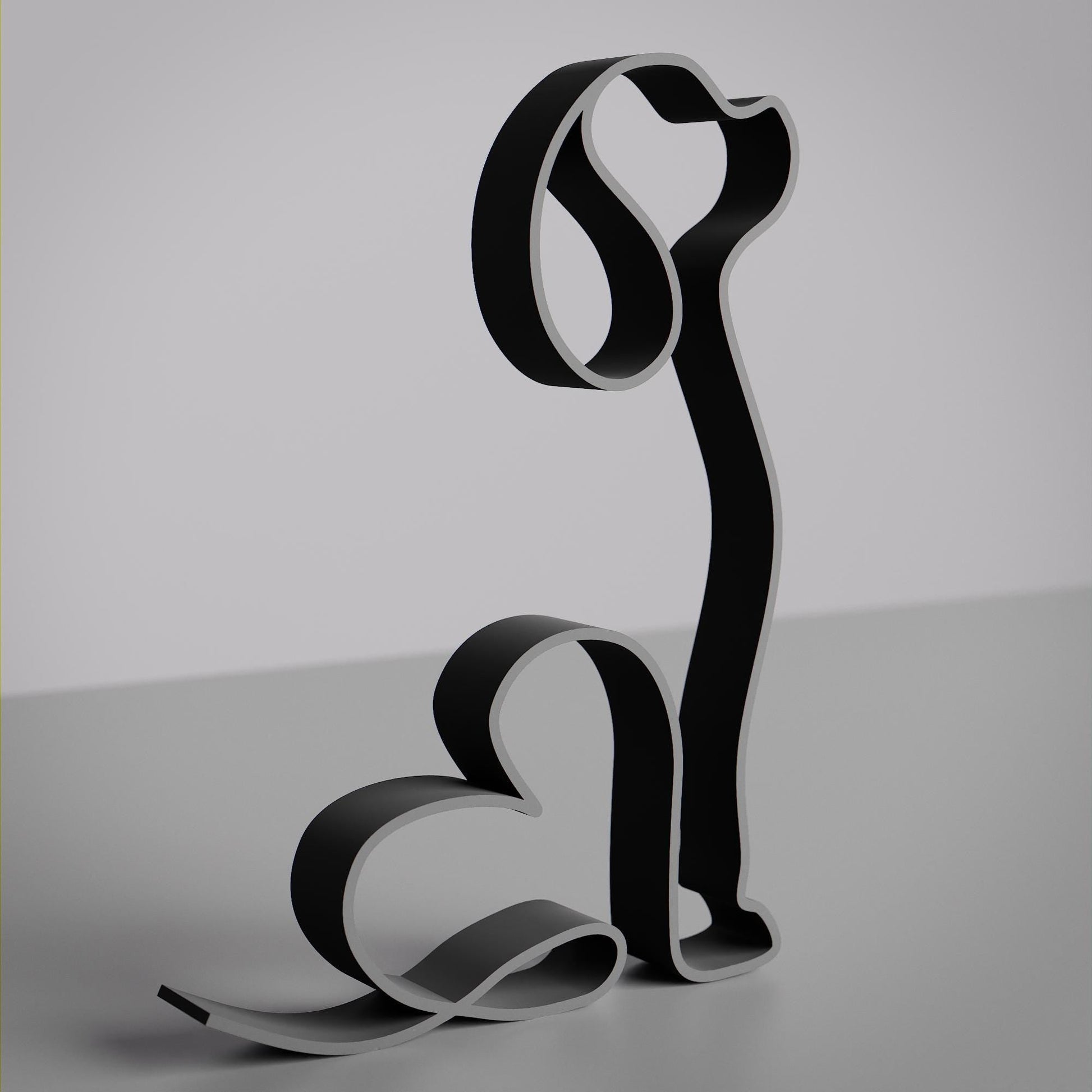 Anatolian Gift BoxKing Charles Spaniel Dog 34 - Line Art Figure