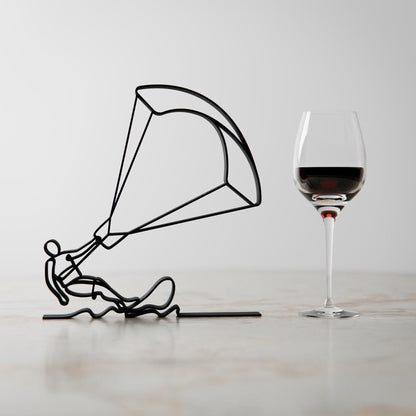 Anatolian Gift BoxKite Surfer - Customized Line Art Figure