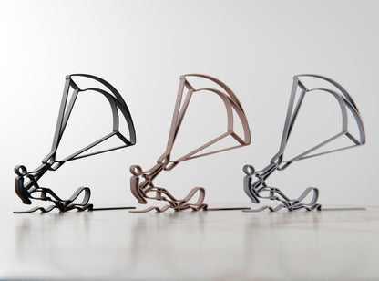 Anatolian Gift BoxKite Surfer - Customized Line Art Figure