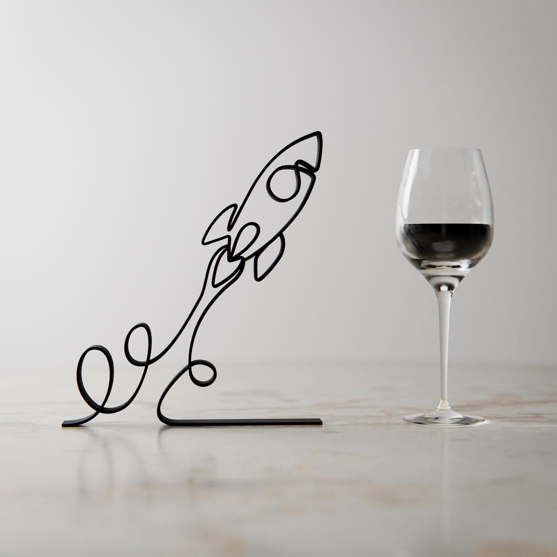 Anatolian Gift BoxLaunching Rocket - Customized Line Art Figure