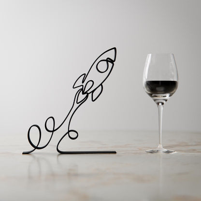 Anatolian Gift BoxLaunching Rocket - Customized Line Art Figure