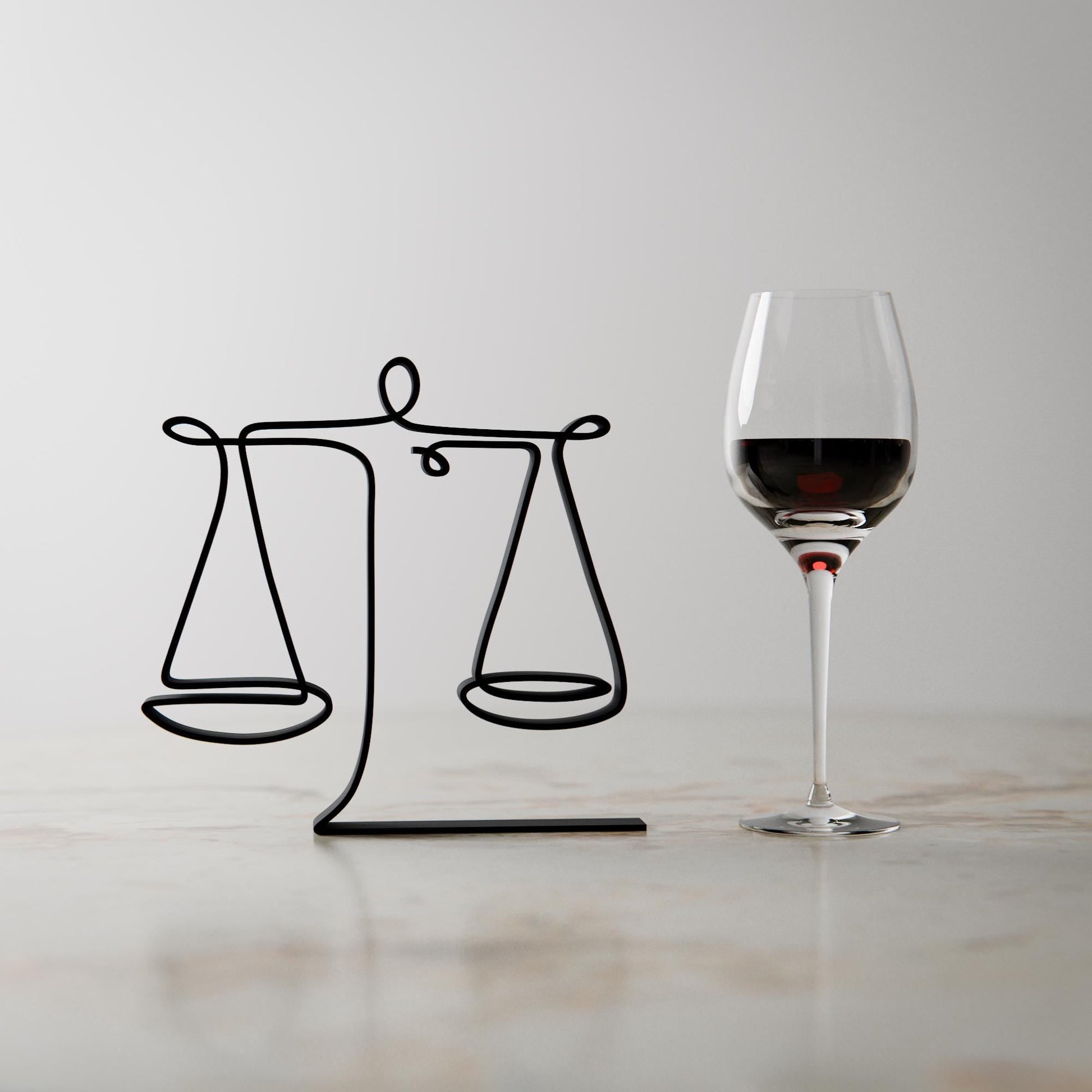 Anatolian Gift BoxLibra The Scales - Customized Line Art Figure