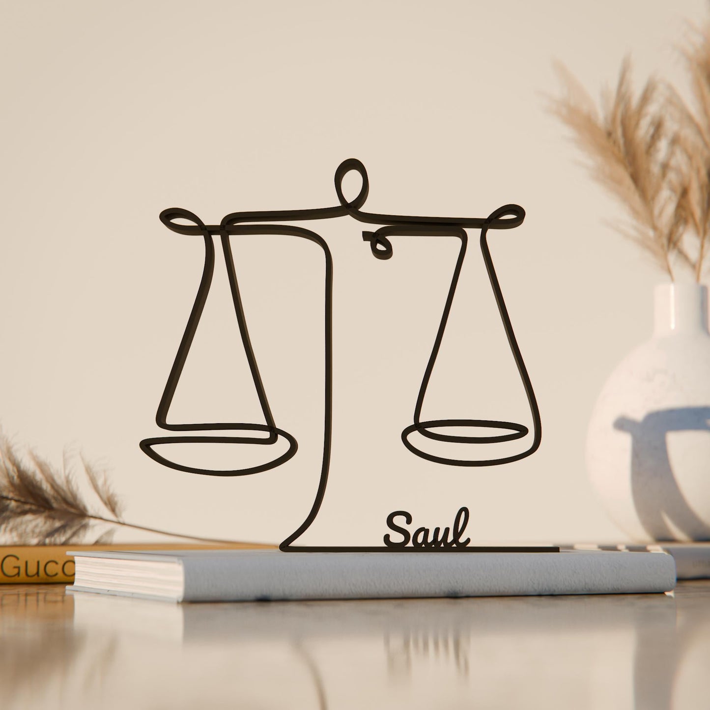 Anatolian Gift BoxLibra The Scales - Customized Line Art Figure