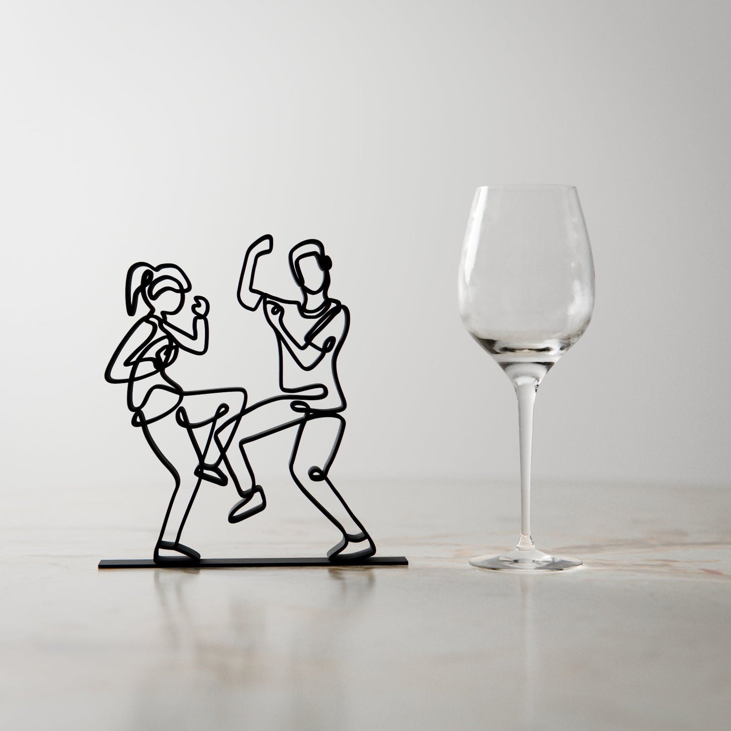 Anatolian Gift BoxLindy Hop Dancers 03 - Customized Line Art Figure