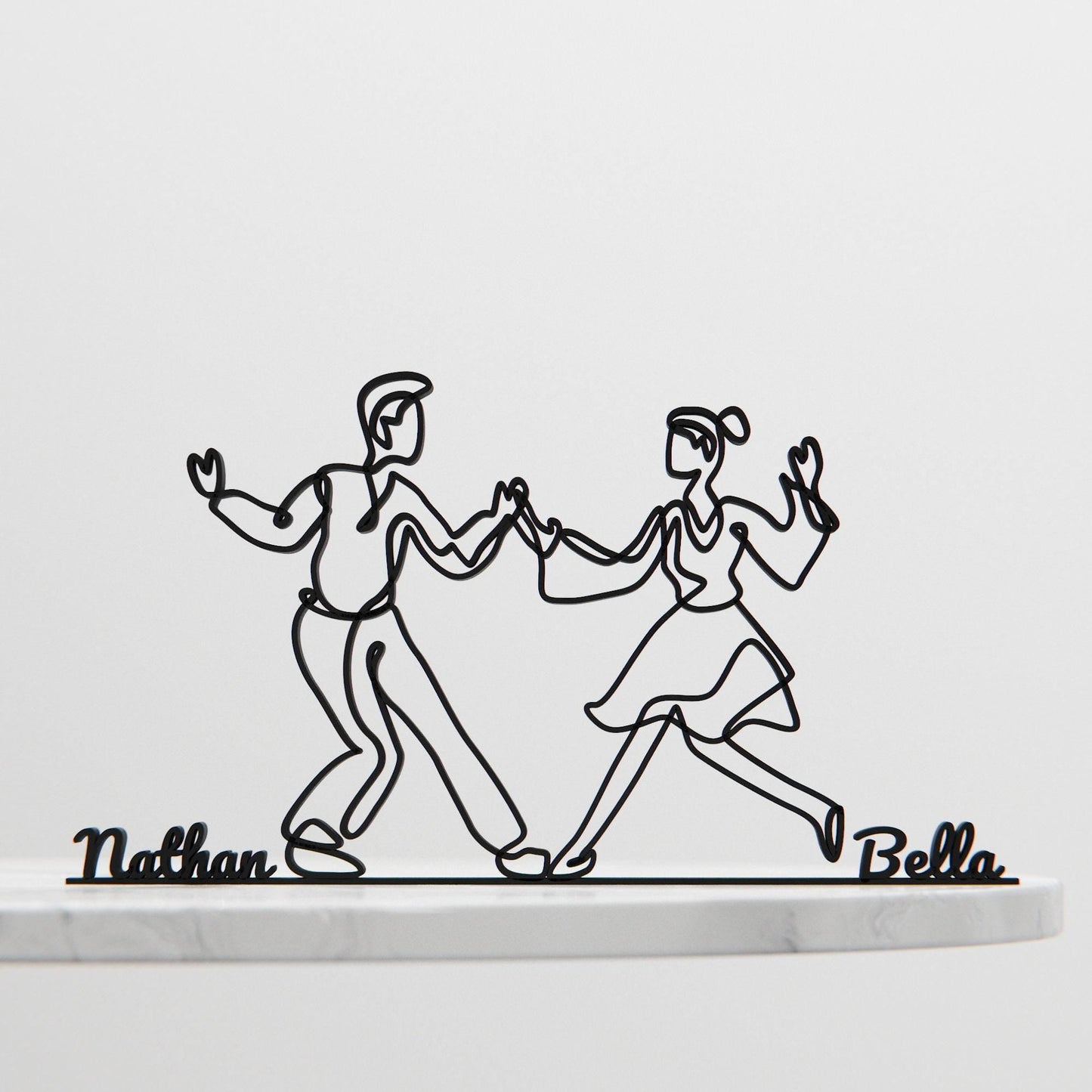 Anatolian Gift BoxLindy Hop Dancers - Customized Line Art Figure