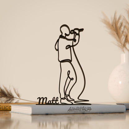 Anatolian Gift BoxMale Vocalist - Customized Line Art Figure