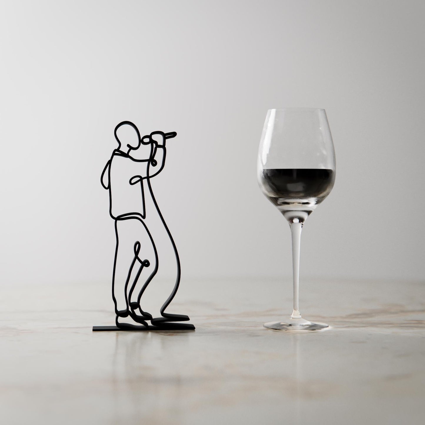 Anatolian Gift BoxMale Vocalist - Customized Line Art Figure