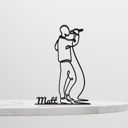 Anatolian Gift BoxMale Vocalist - Customized Line Art Figure