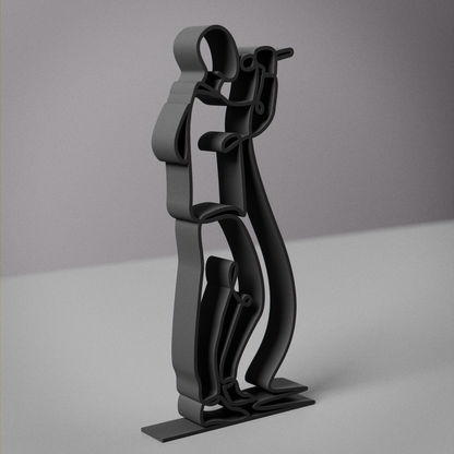 Male Vocalist - Customized Line Art Figure