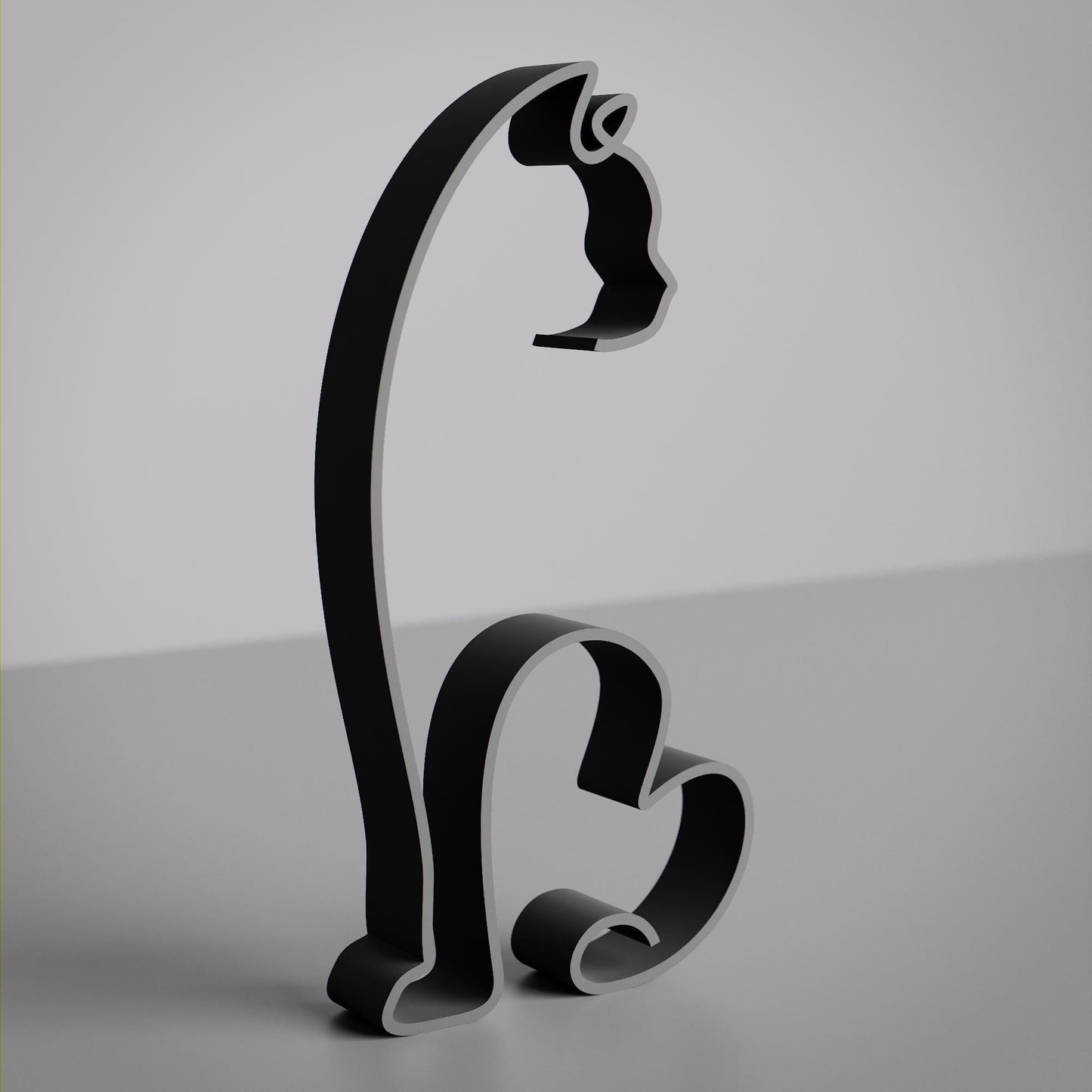 Anatolian Gift BoxManx Shorthair Cat 11 - Line Art Figure