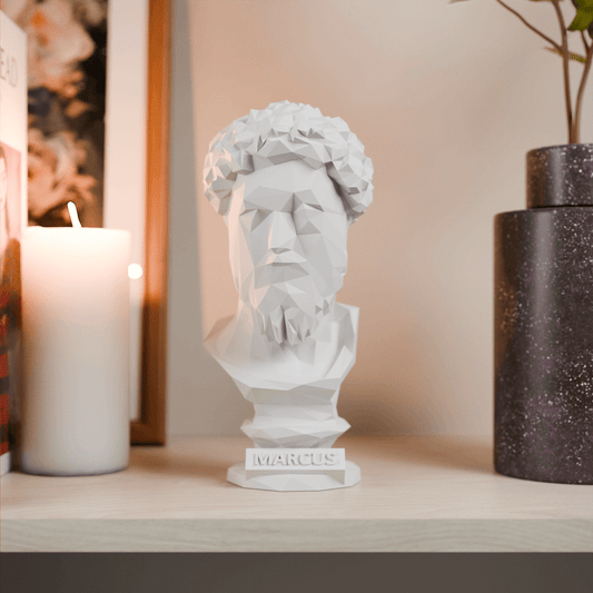 Anatolian Gift BoxMarcus Aurelius - Low Poly Bust