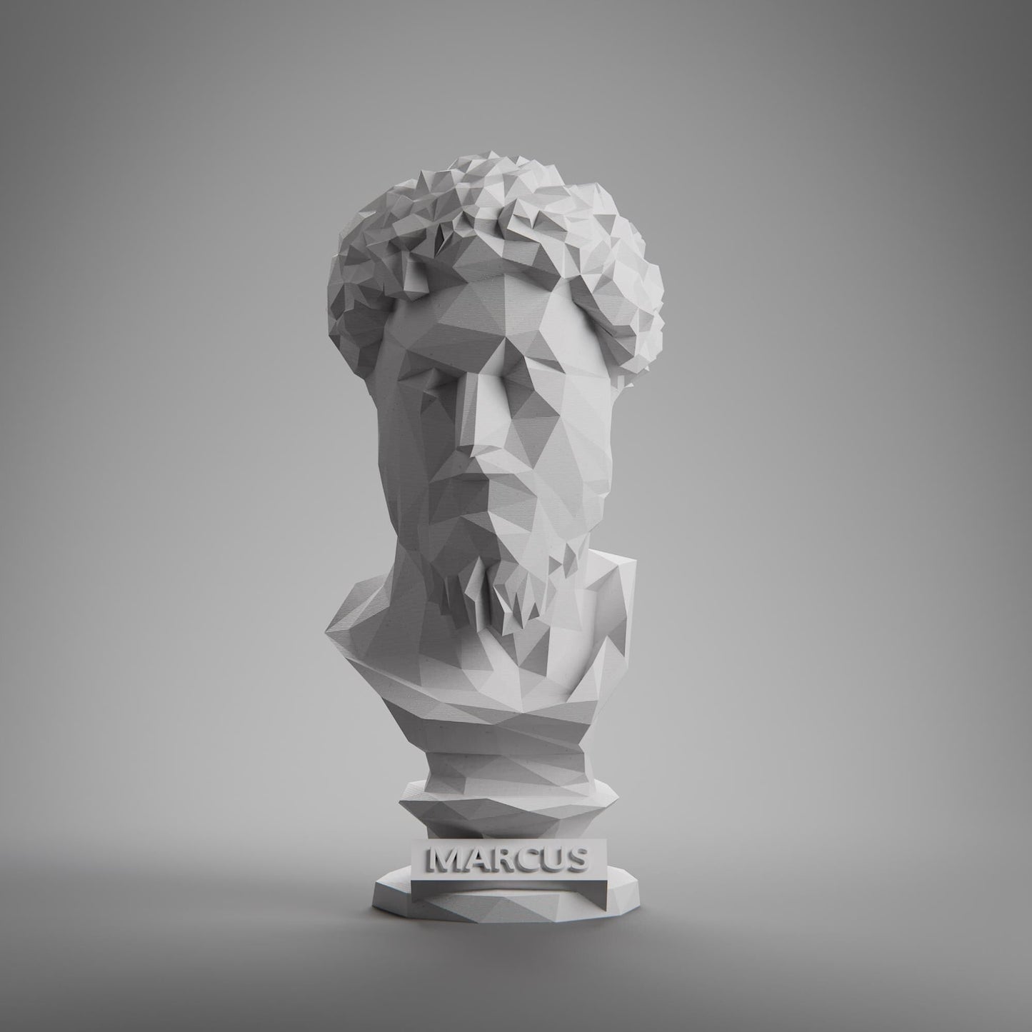 Anatolian Gift BoxMarcus Aurelius, Low Poly Bust, Greek Stoic Philosopher Sculpture, Stoic Sculpture, 3D Printed Gift, Home Decor, Office Decor