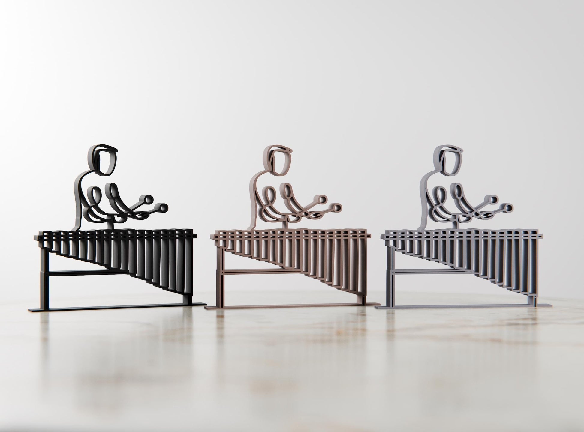 Anatolian Gift BoxMarimba Player - Customized Line Art Figure