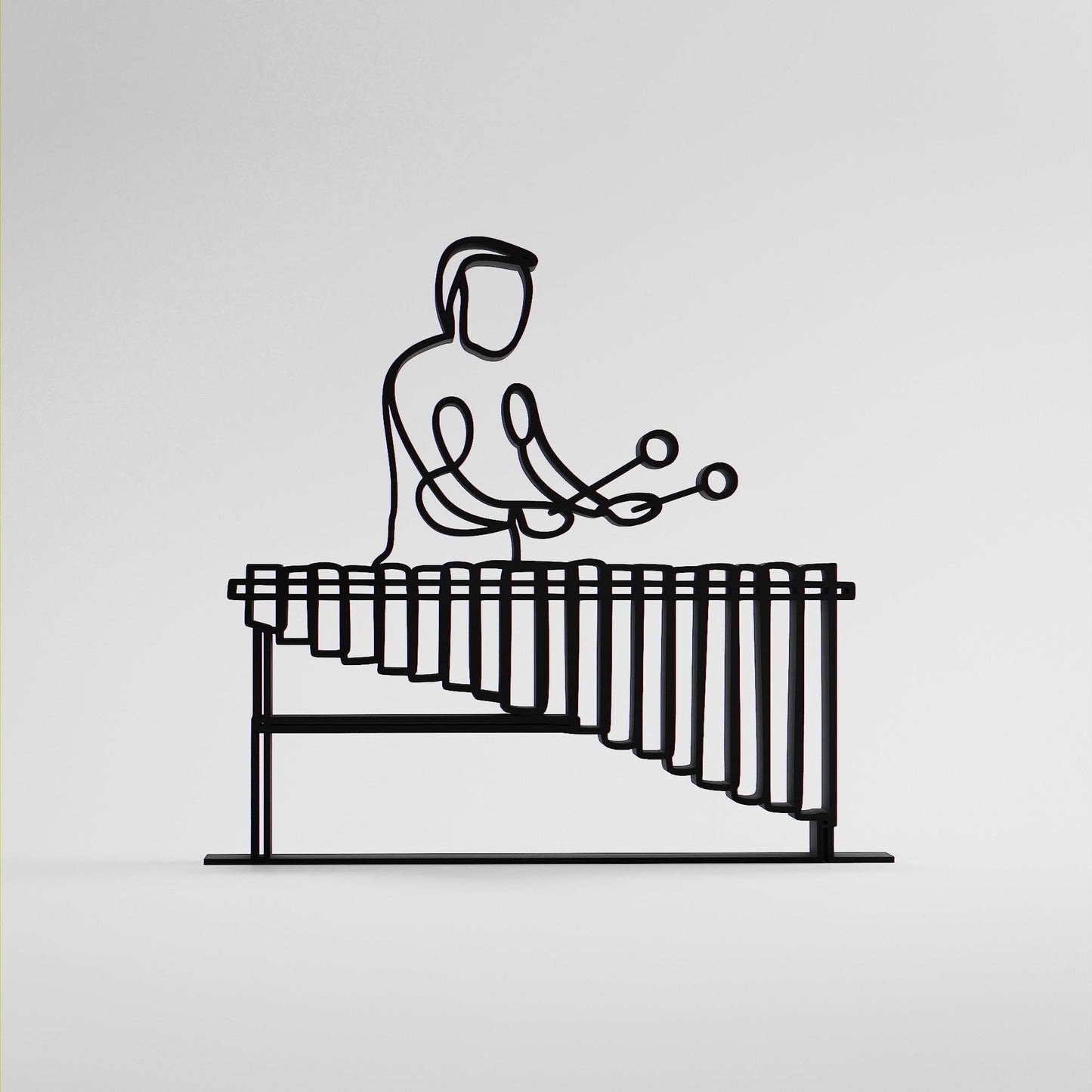 Anatolian Gift BoxMarimba Player - Customized Line Art Figure